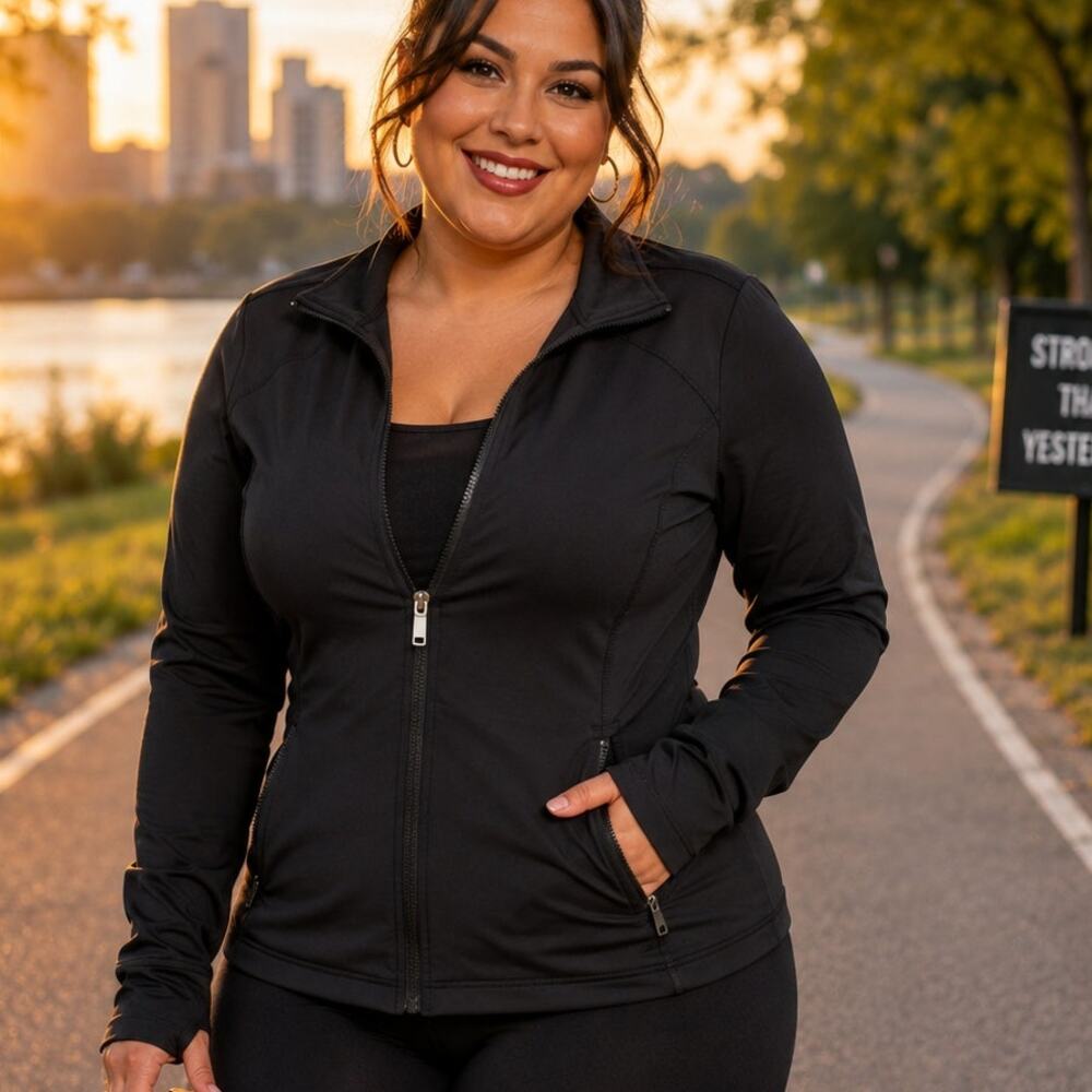 Victoria Secret's Victoria Sport Long Sleeve Zip Up Lightweight Jacket EUC
